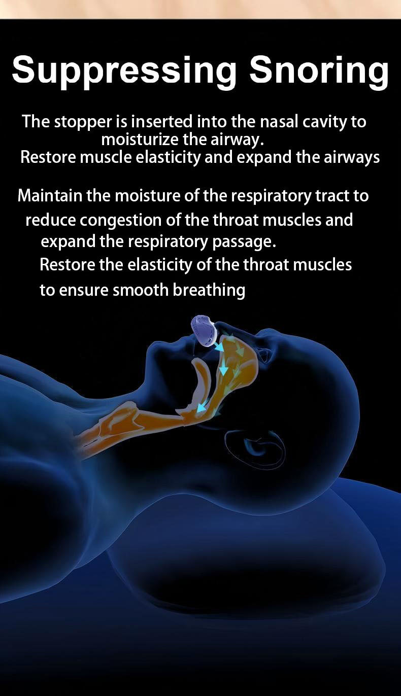 Anti Snoring Devices, Double Vortex Anti Snoring Device, Snoring Solution, Adjustable Wind Speed, Suitable for All Nose Shapes, Stop Snoring Suitable for Men and Women, Blue