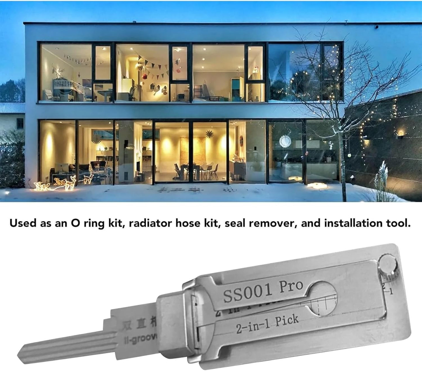 SS001 Pro 2 in 1 Precision for Civilian Use Hook and Pick Set Stainless Maintenance Repair Kits Heavy Duty Hand Tools