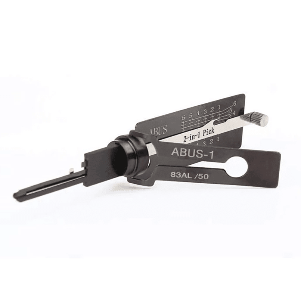 Lishi Style AKK Abus-1 2-in-1 Pick & Decoder for Abus 6-Pin Keyway