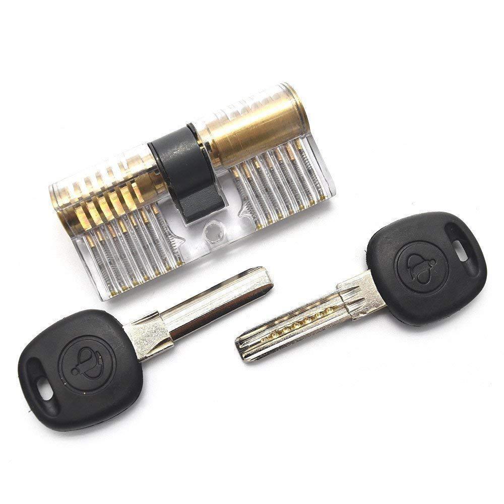 Clear Transparent Practice Locks - 5 Pack
