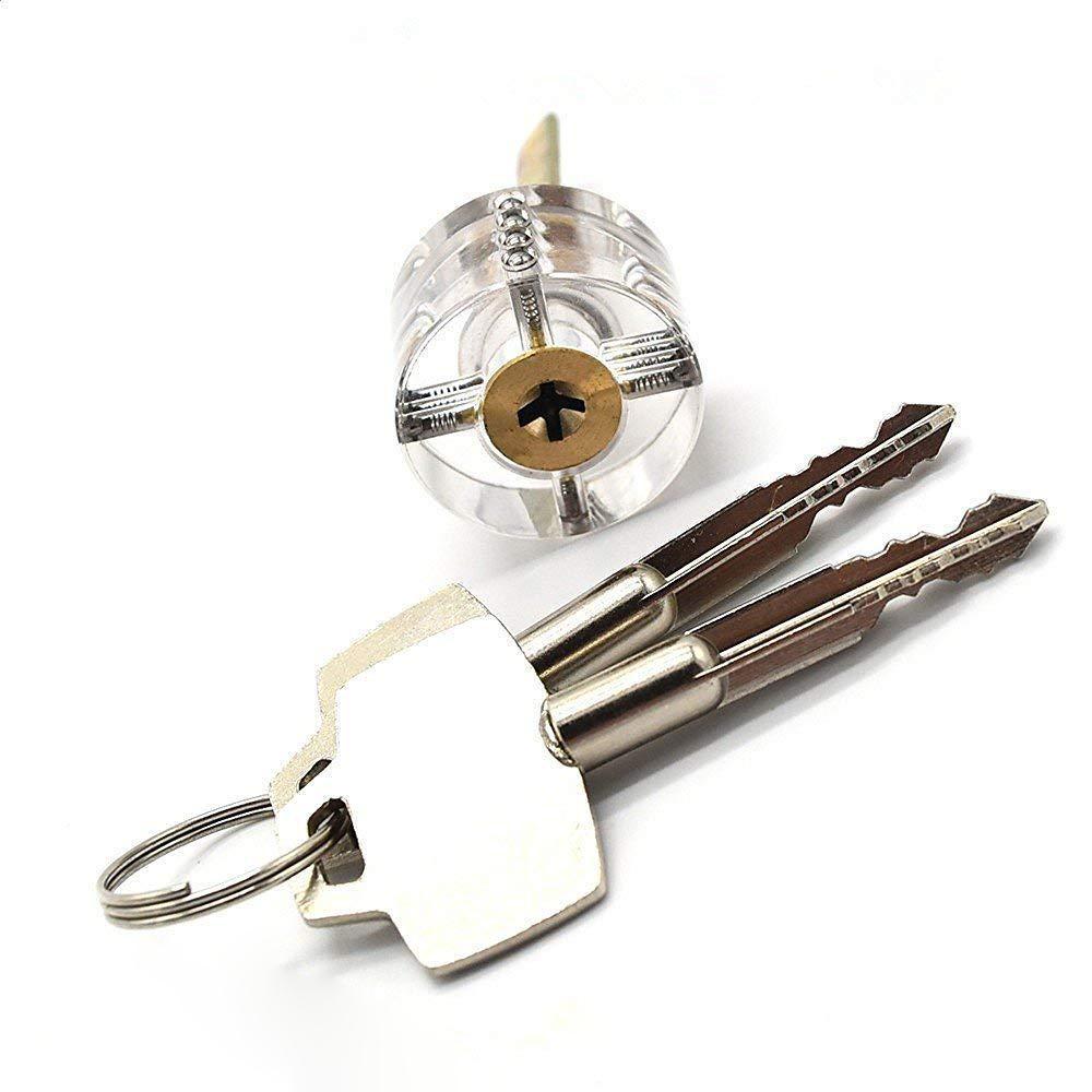 Clear Transparent Practice Locks - 5 Pack