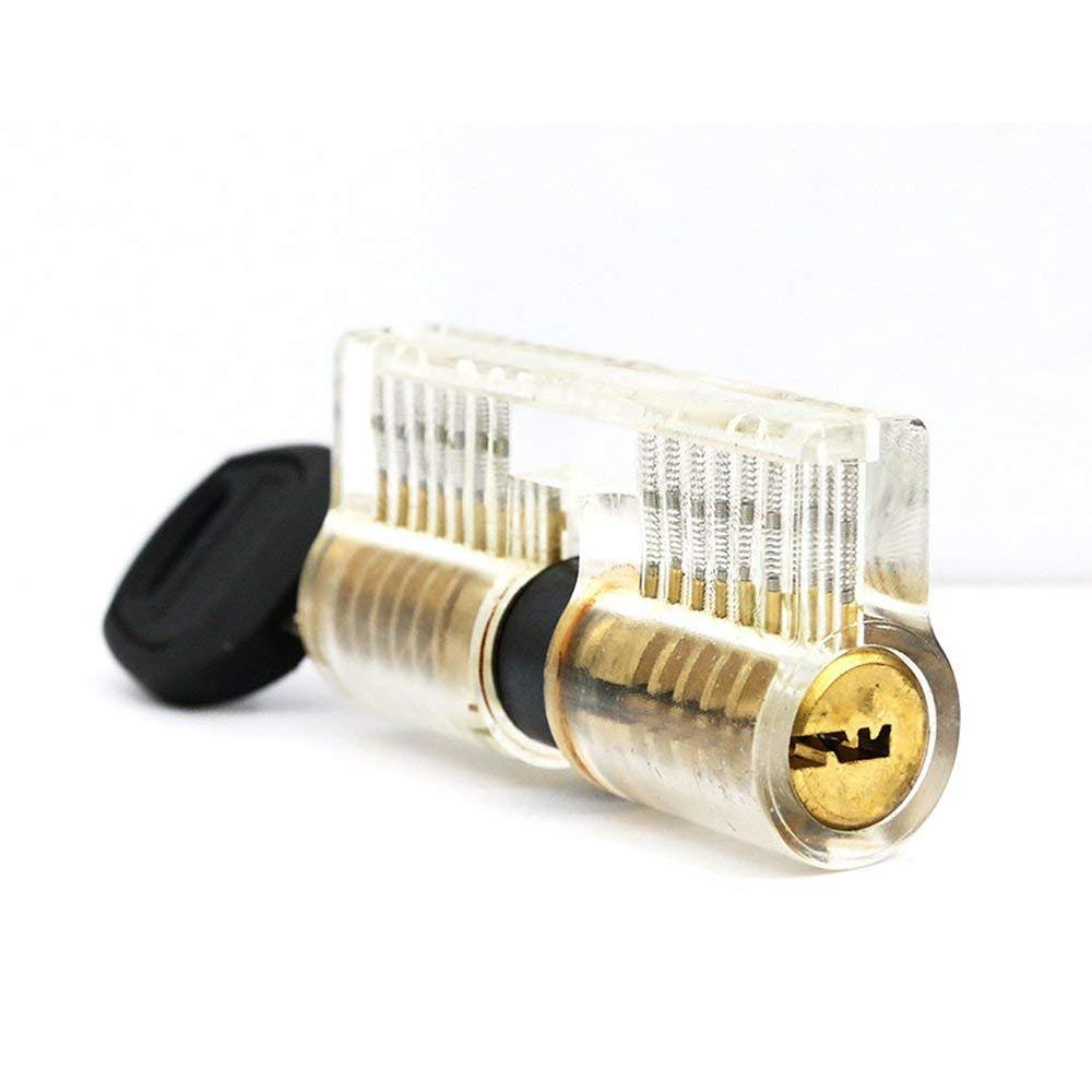Clear Transparent Practice Locks - 5 Pack