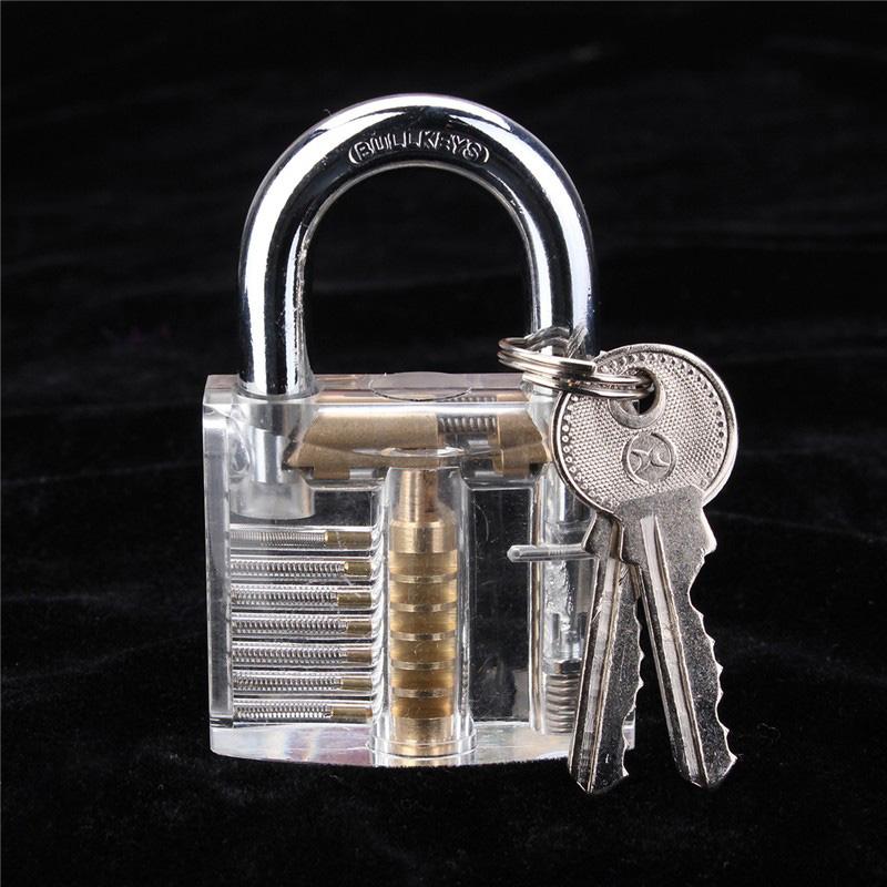Clear Transparent Padlock Practice Lock