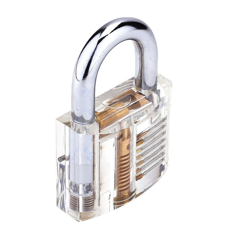 Clear Transparent Padlock Practice Lock