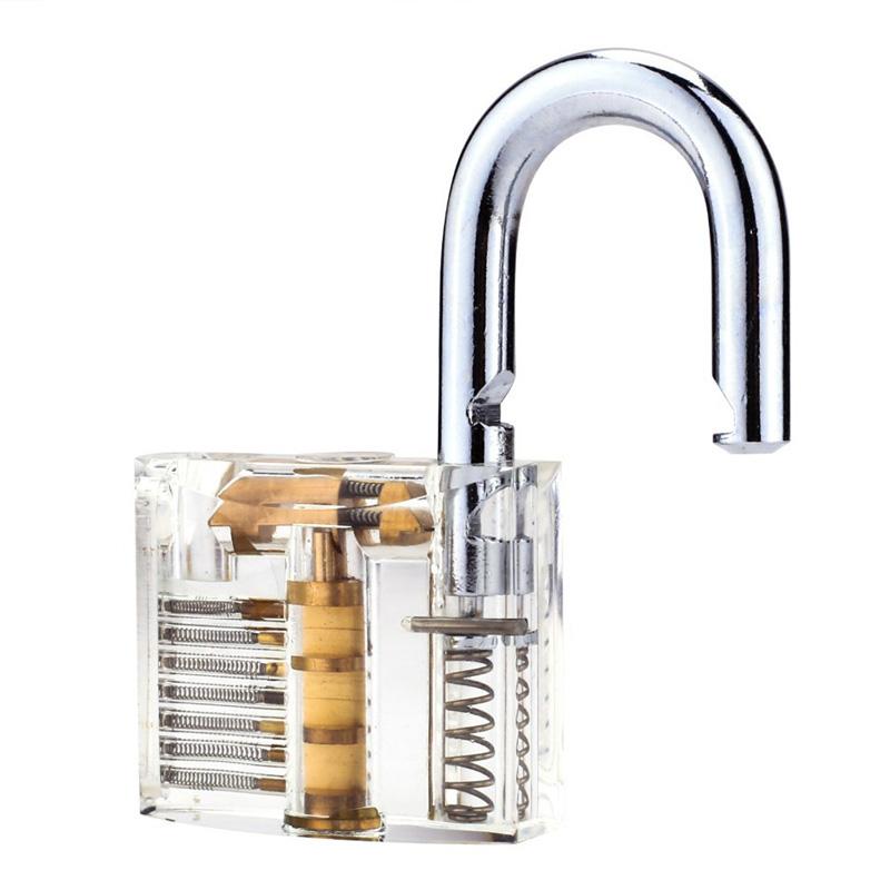 Clear Transparent Padlock Practice Lock