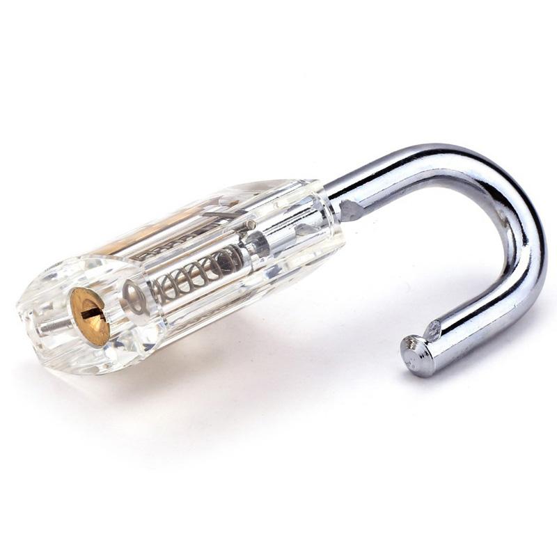 Clear Transparent Padlock Practice Lock