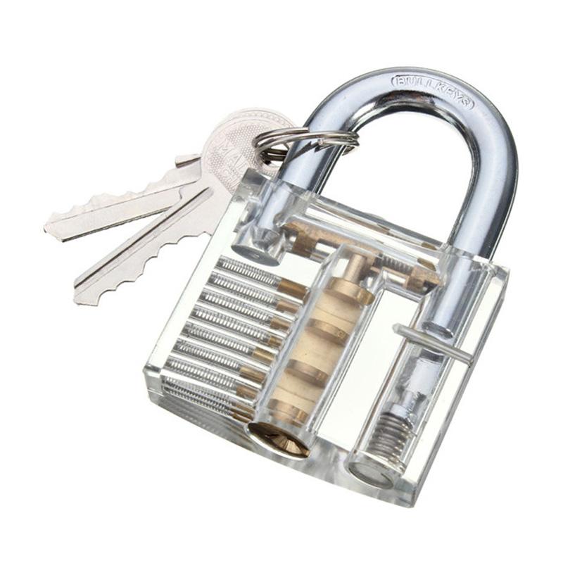 Clear Transparent Padlock Practice Lock