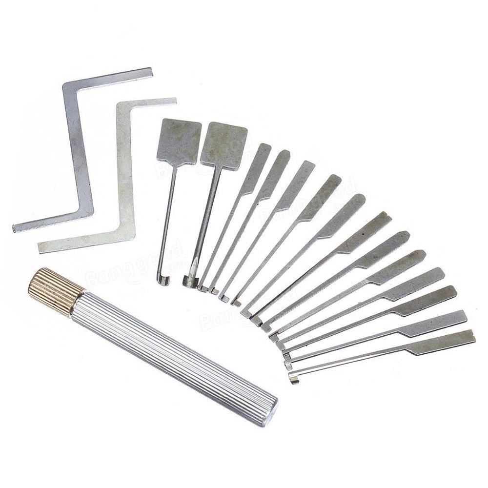 GOSO 14 Piece Dimple Lock Pick Set - Interchangeable Handle