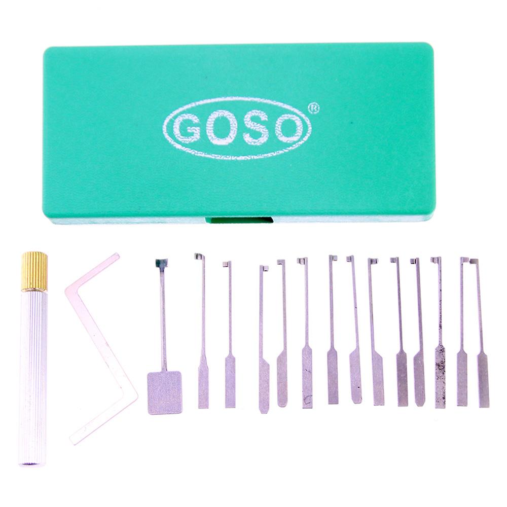 GOSO 14 Piece Dimple Lock Pick Set - Interchangeable Handle