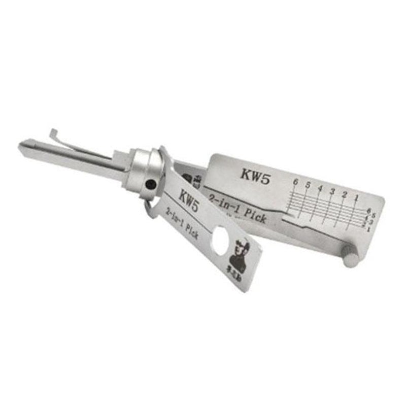 Mr. Li's Original Lishi KW5 2-in-1 Pick & Decoder for 6-Pin Kwikset Keyway
