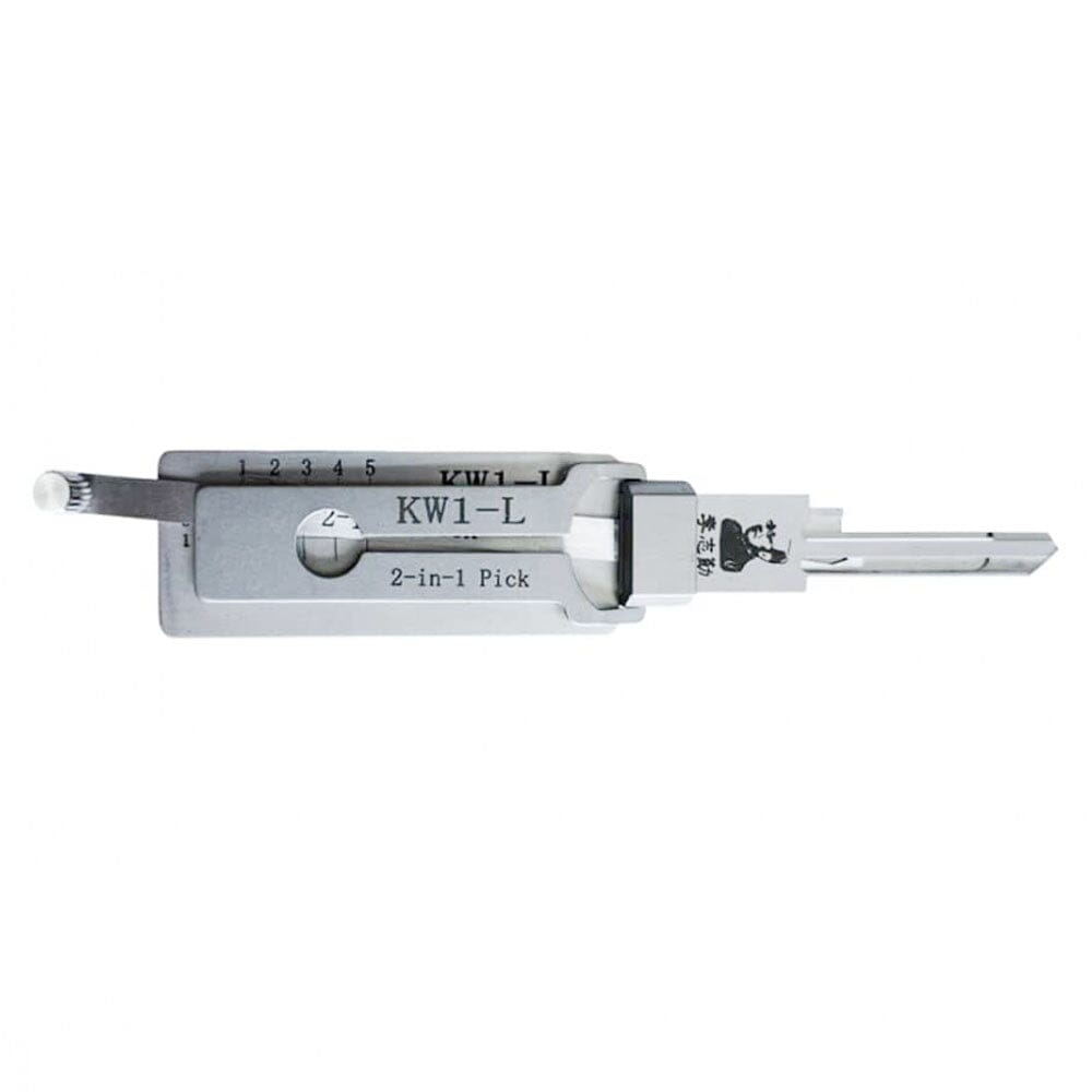 Mr. Li's Original Lishi KW1-L (Reverse Handing) 2-in-1 Pick & Decoder for 5-Pin Kwikset Keyway