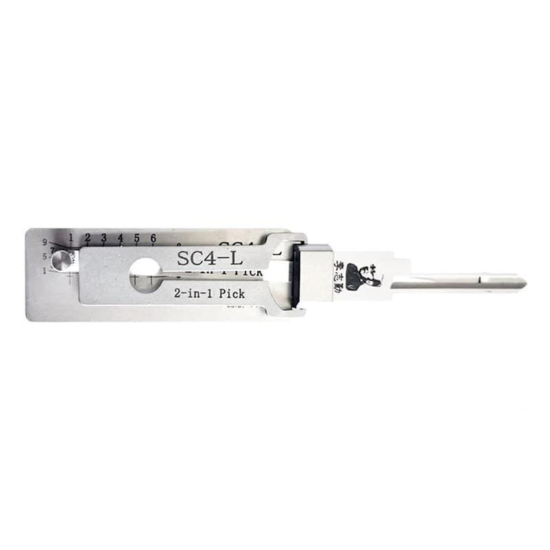 Mr. Li's Original Lishi SC4-L (Reverse Handing) 2-in-1 Pick & Decoder for 6-Pin Schlage Keyway