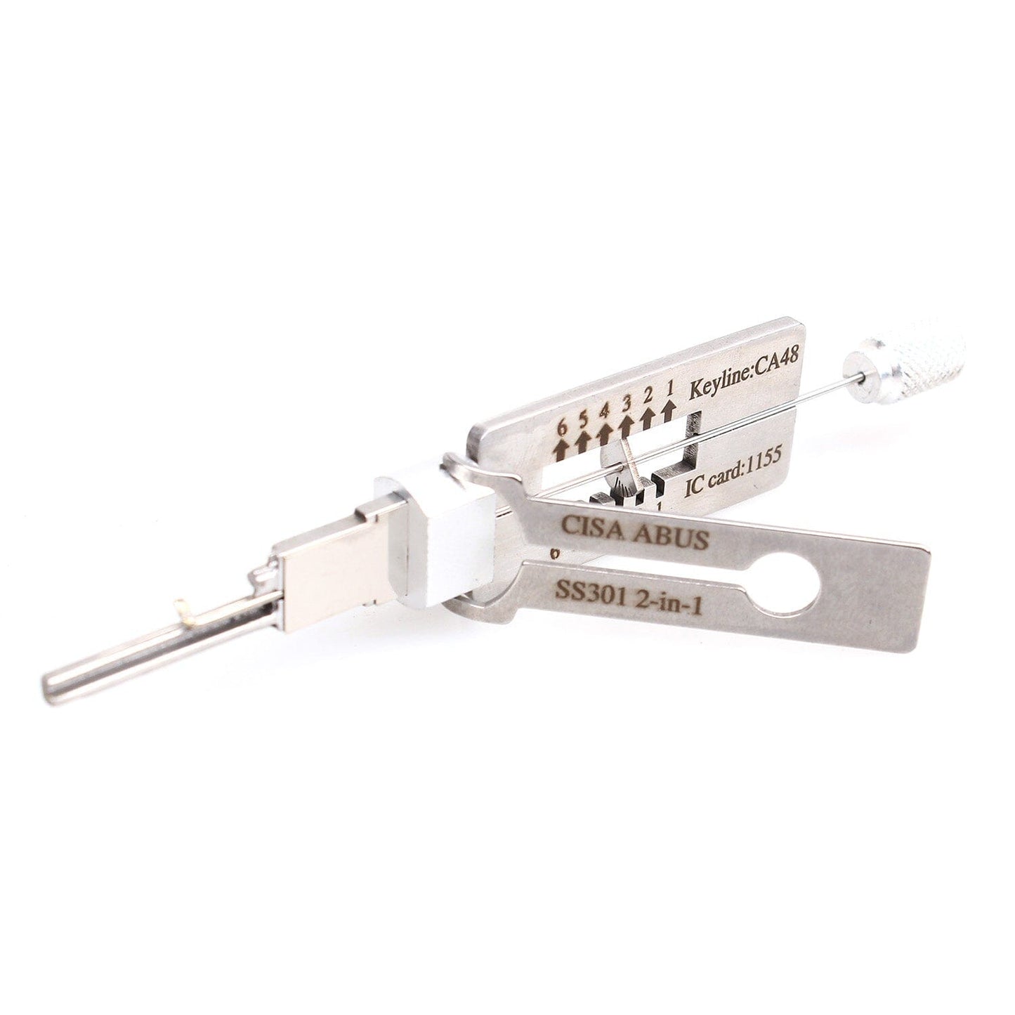 Lishi Style CISA & ABUS 2-in-1 Decoder and Pick