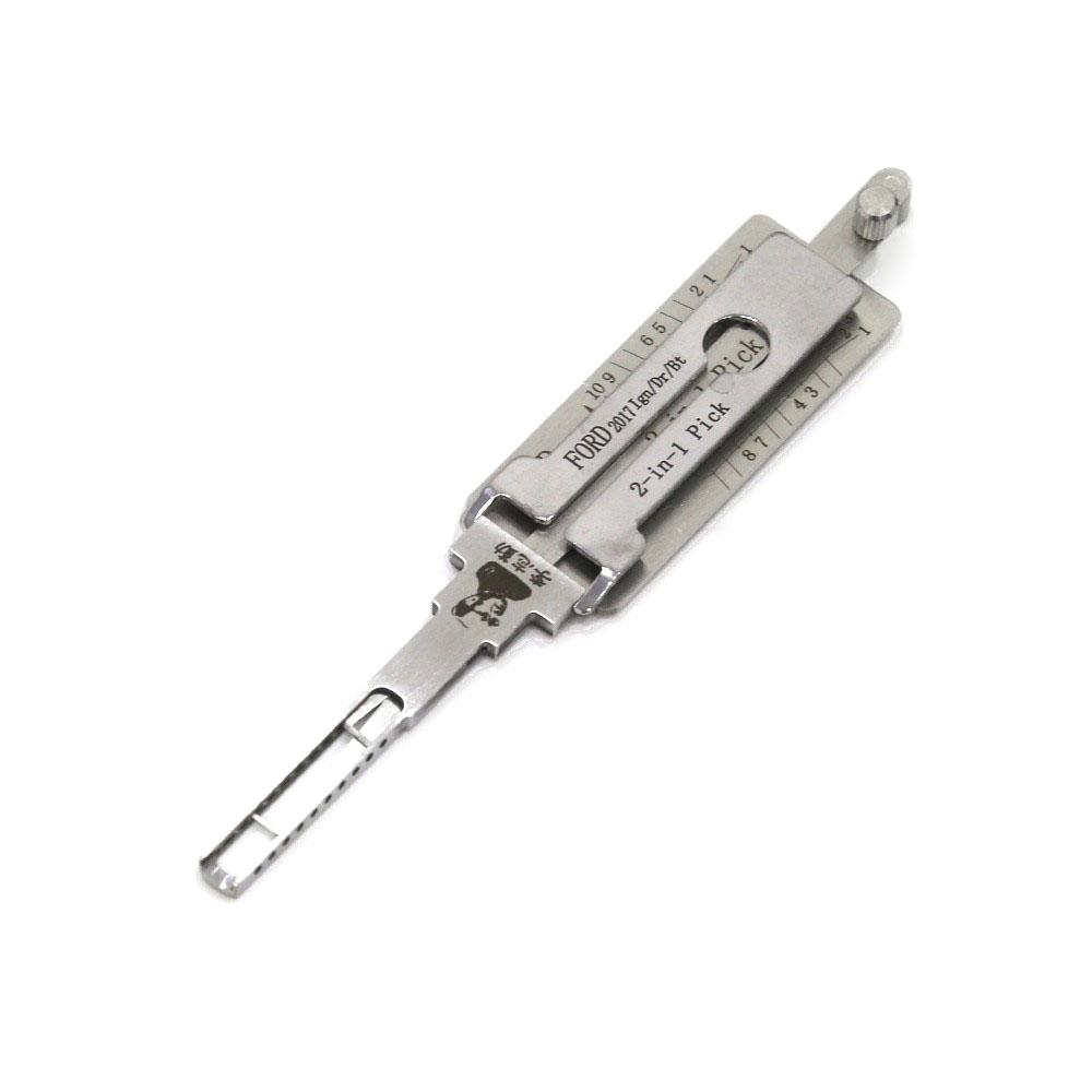 Mr. Li's Original Lishi HU198 Ford2017 2in1 Decoder and Pick for Ford