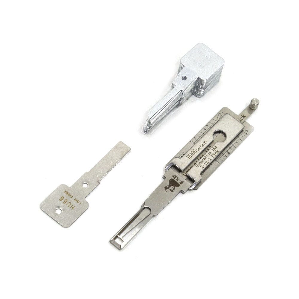 Mr. Li's Original Lishi HU66 (Single Lifter) 2-in-1 Decoder and Pick for VW, Audi, Ford, Seat, Porsche, Skoda