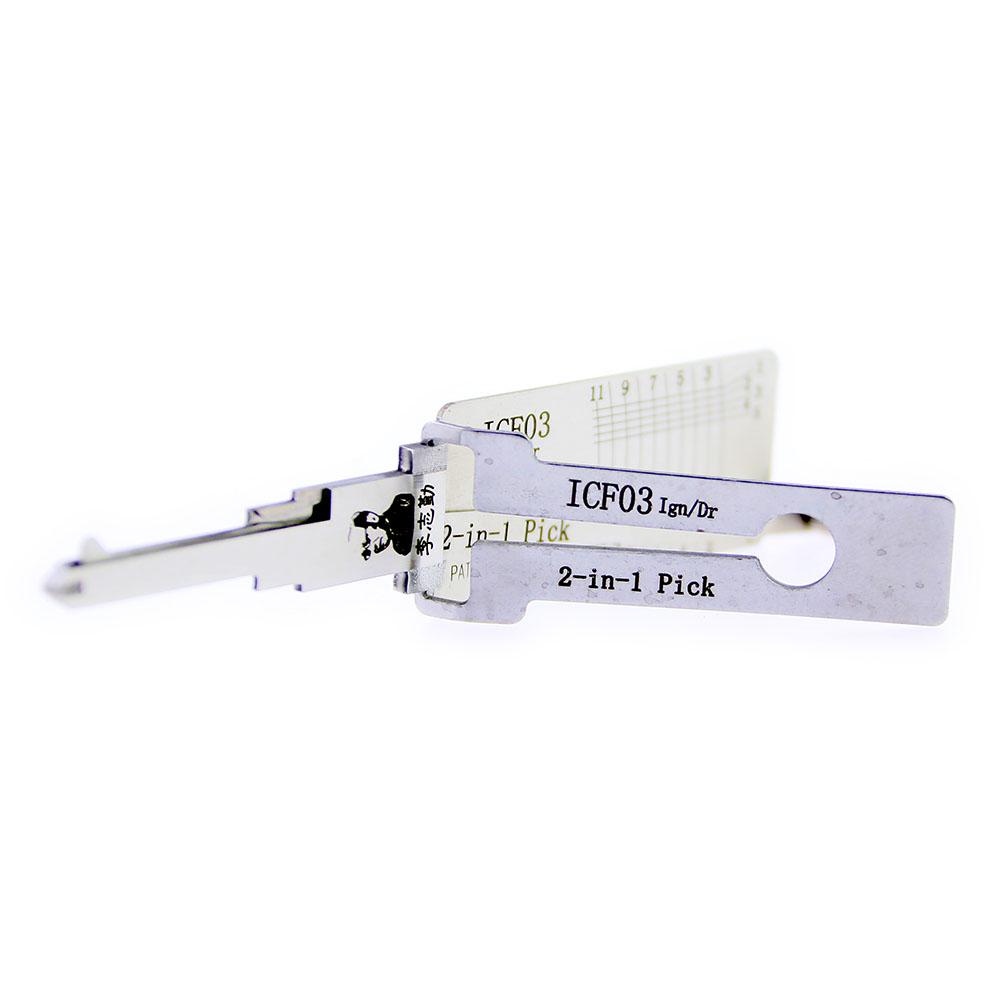 Mr. Li's Original Lishi ICF03 2in1 Decoder and Pick for Ford