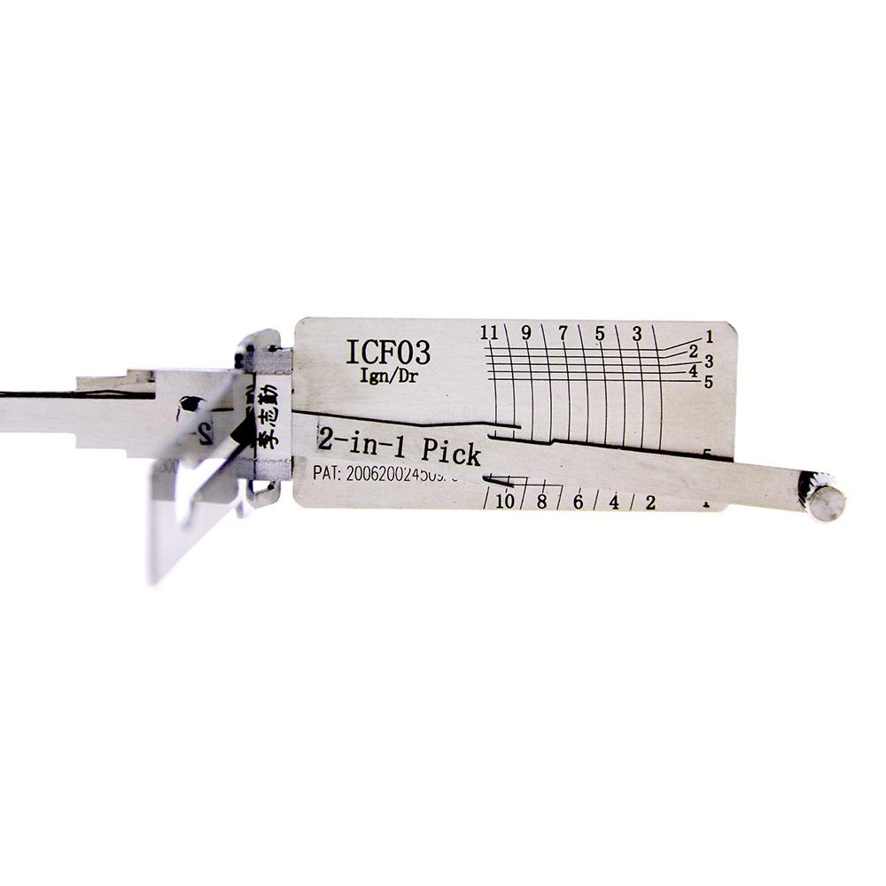 Mr. Li's Original Lishi ICF03 2in1 Decoder and Pick for Ford