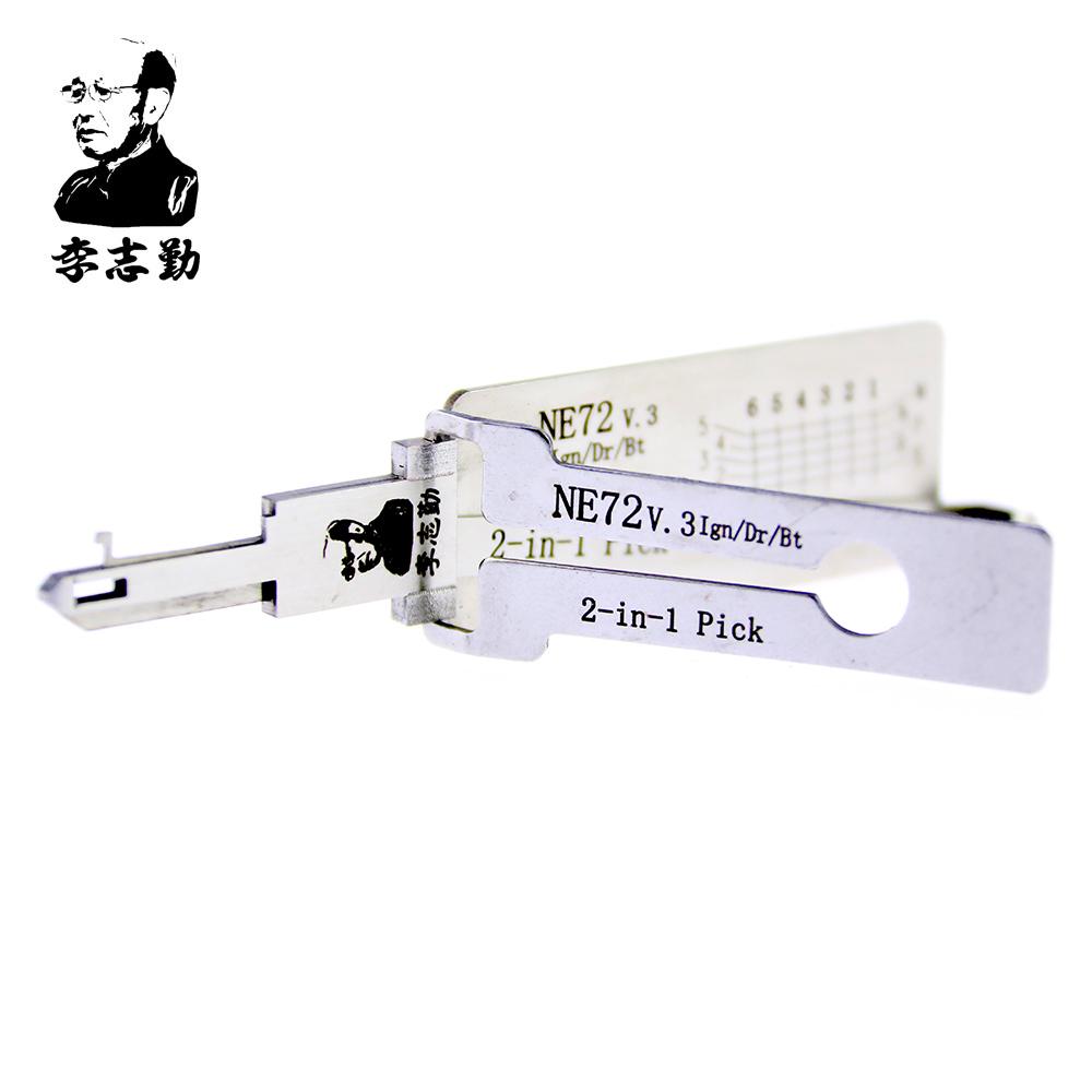 Mr. Li's Original Lishi NE72 2in1 Decoder and Pick for Peugeot, Citroen, Renault
