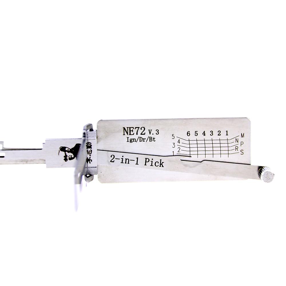 Mr. Li's Original Lishi NE72 2in1 Decoder and Pick for Peugeot, Citroen, Renault