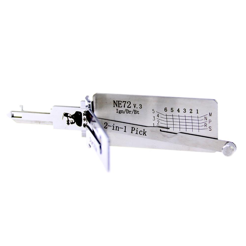 Mr. Li's Original Lishi NE72 2in1 Decoder and Pick for Peugeot, Citroen, Renault