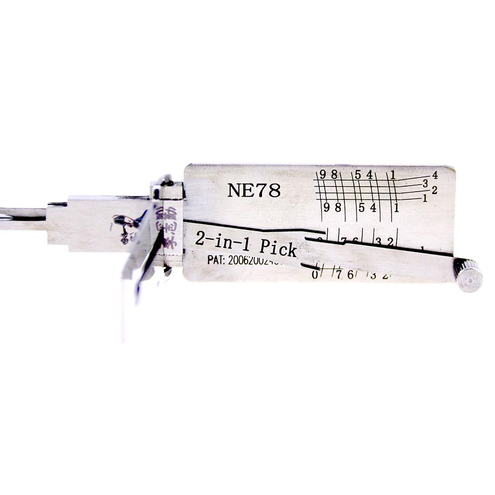Mr. Li's Original Lishi NE78 2in1 Decoder and Pick for Peugeot