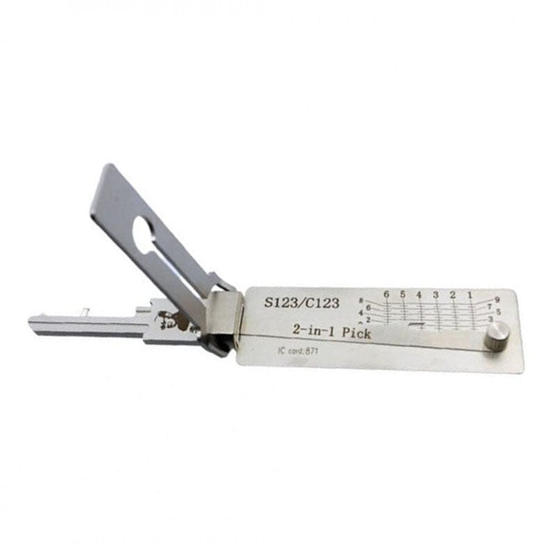 Mr. Li's Original Lishi S123/C123 2-in-1 Pick & Decoder for Schlage Locks