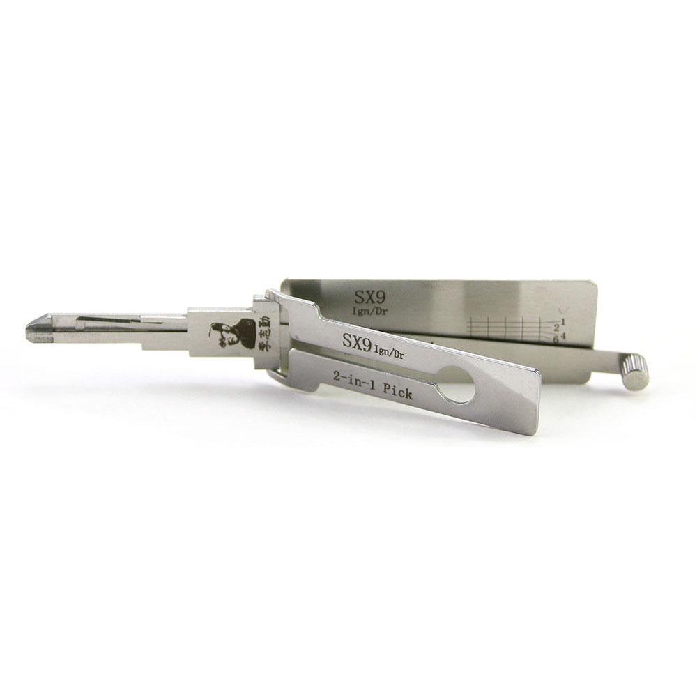 Mr. Li's Original Lishi SX9 2in1 Decoder and Pick for Peugeot/Citroen