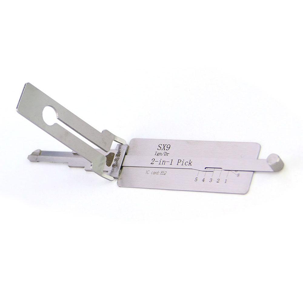 Mr. Li's Original Lishi SX9 2in1 Decoder and Pick for Peugeot/Citroen