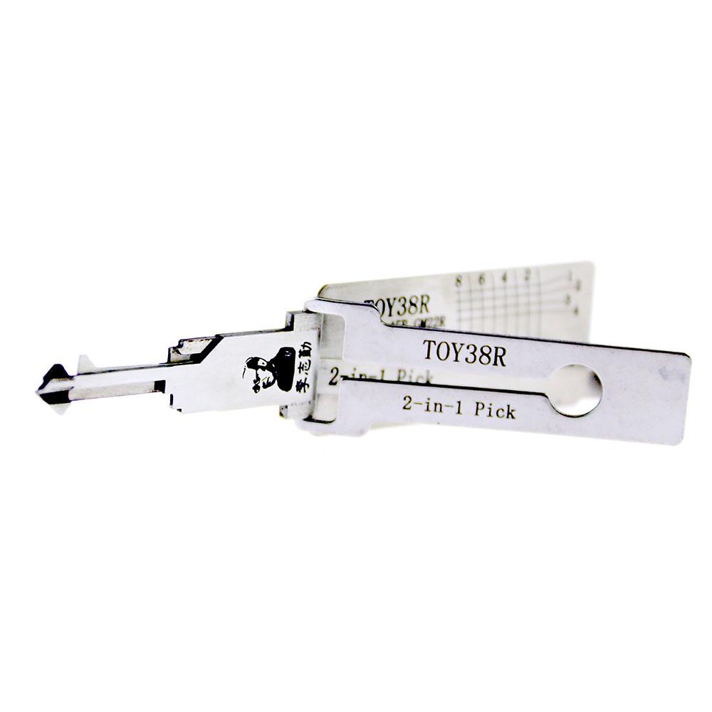 Mr. Li's Original Lishi TOY38R 2in1 Decoder and Pick for Toyota/Daihatsu