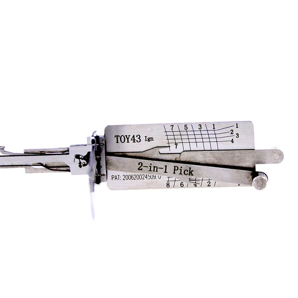 Mr. Li's Original Lishi TOY43 (Ignition) 2in1 Decoder and Pick for Toyota