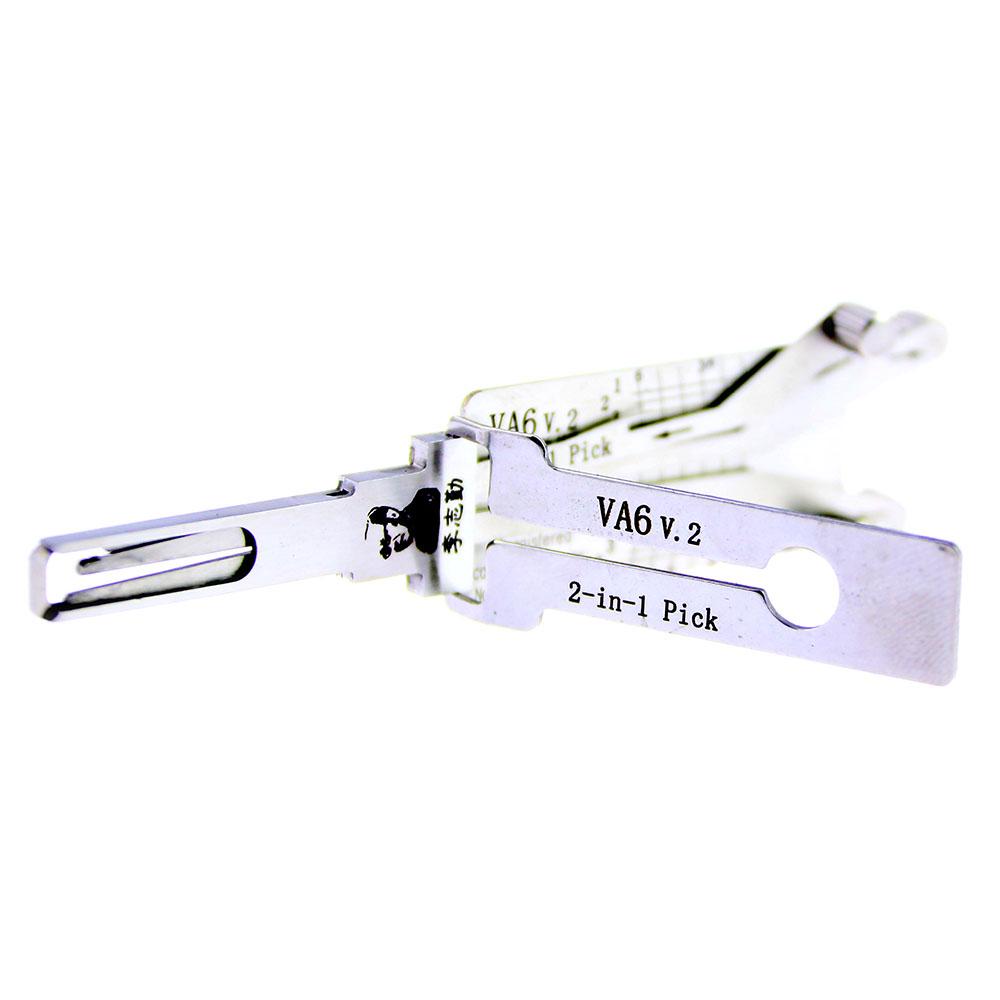 Mr. Li's Original Lishi VA6 (4 Lifters) 2in1 Decoder and Pick for Citroen, Peugeot, Renault