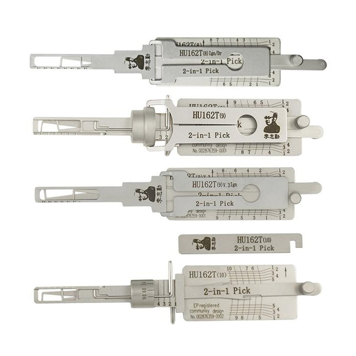 Original Lishi VAG2015+ Bundle – Includes 4x HU162T Automotive Lock Pick for All 2015+ VAG Vehicles