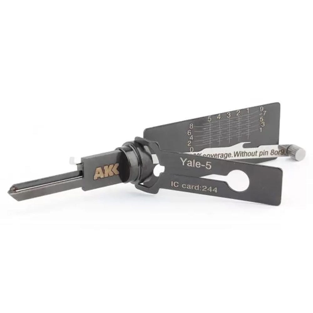 Lishi Style AKK Yale-5 2-in-1 Pick & Decoder for YALE 5-Pin Rim Cylinder