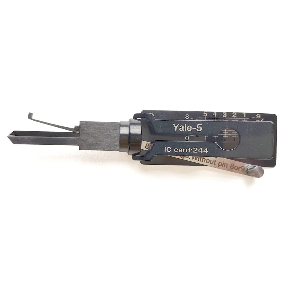 Lishi Style AKK Yale-5 2-in-1 Pick & Decoder for YALE 5-Pin Rim Cylinder