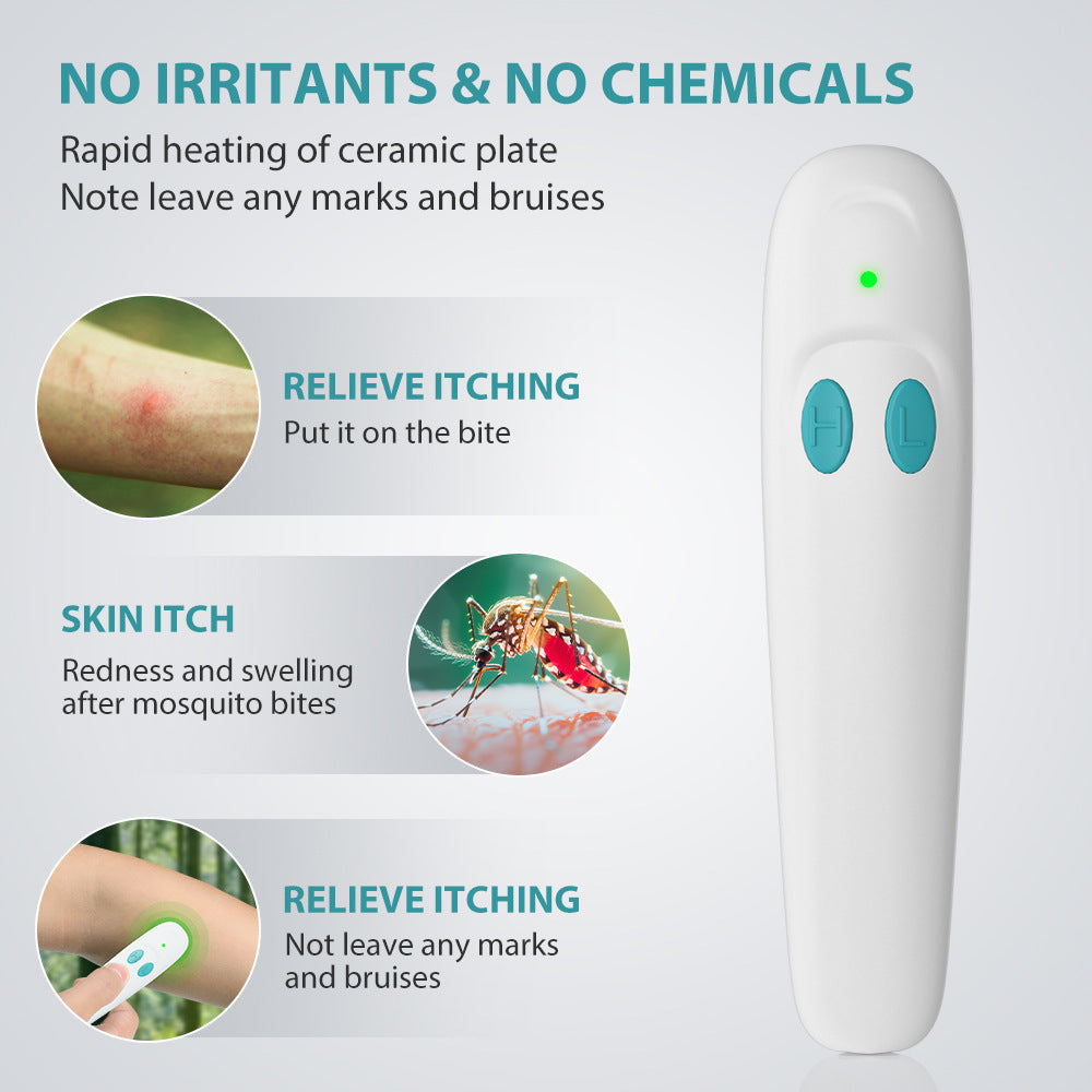 bug biteNew electric anti-itch device, a physical anti-itch tool to relieve the itch from mosquito bites