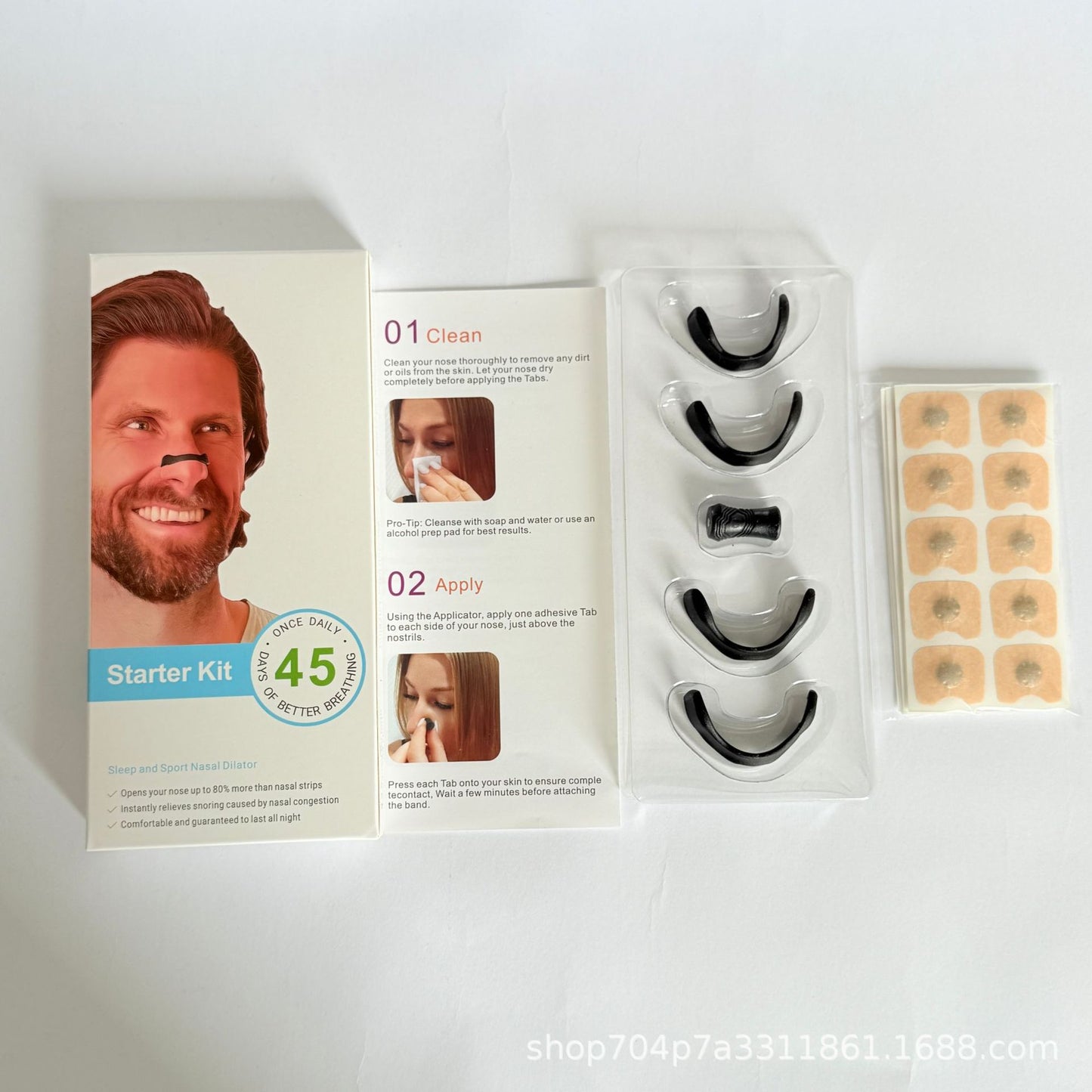 Breathing Refill Tabs – Magnetic Nasal Strips for Sleeping – Snoring Solution – for Better Breathing, Sleep & Exercise, All-Night Comfort