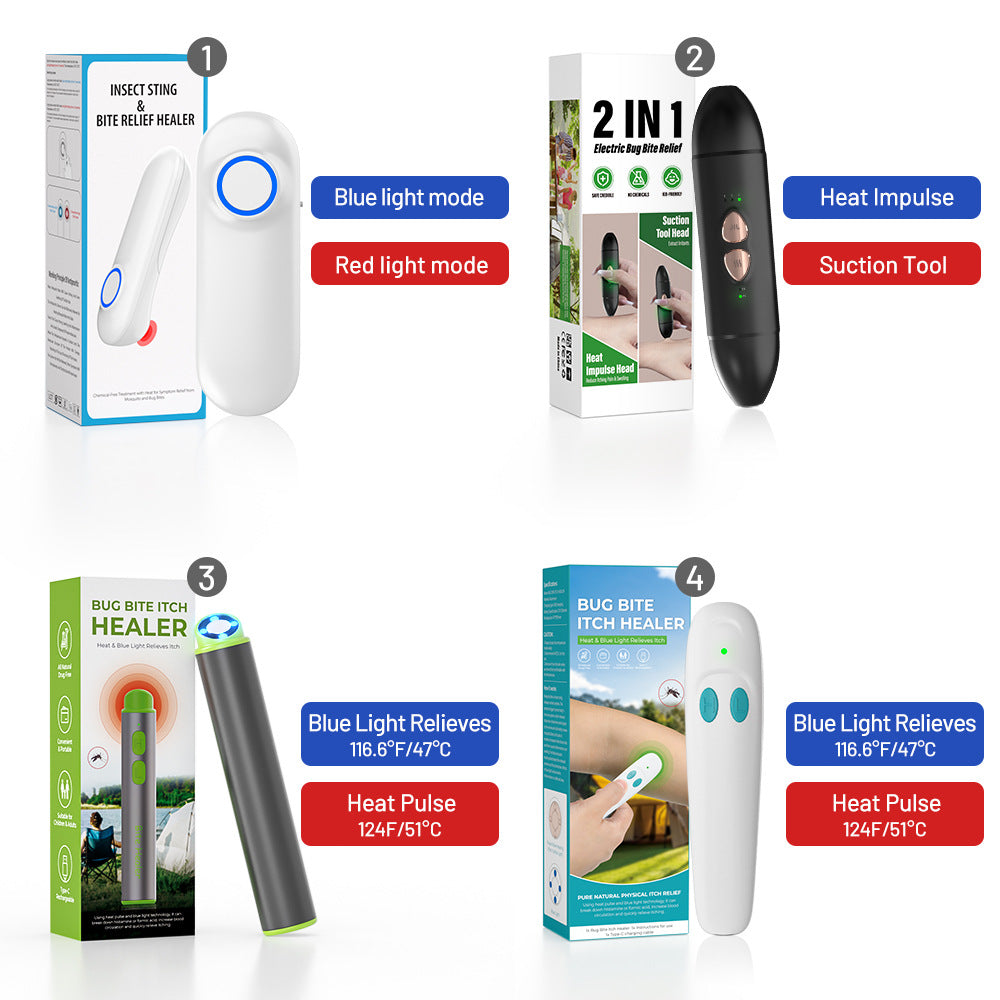 bug biteNew electric anti-itch device, a physical anti-itch tool to relieve the itch from mosquito bites