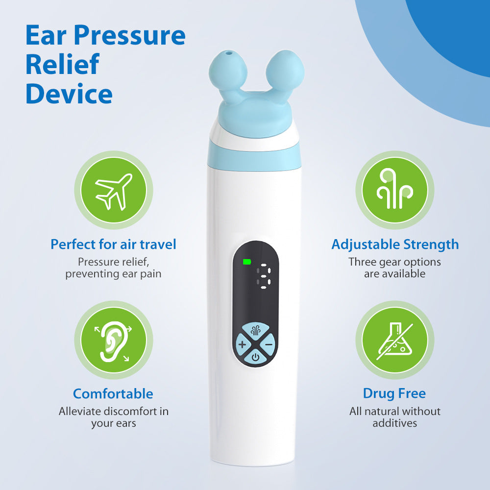 Eustachian Tube Ear Pressure Relief Device | Unclog Ears, Balance Pressure & Relieve Tinnitus | Ear Care for Travel, Diving & Swimming