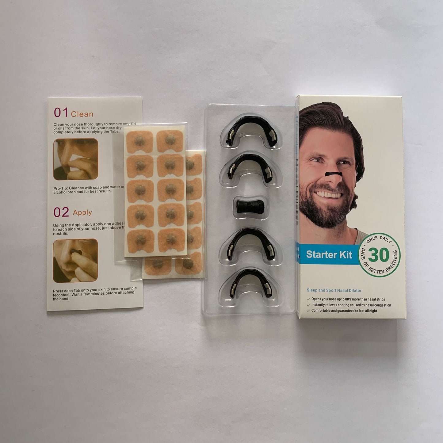 Breathing Refill Tabs – Magnetic Nasal Strips for Sleeping – Snoring Solution – for Better Breathing, Sleep & Exercise, All-Night Comfort