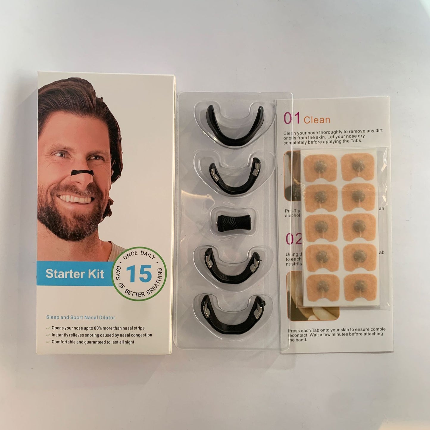 Breathing Refill Tabs – Magnetic Nasal Strips for Sleeping – Snoring Solution – for Better Breathing, Sleep & Exercise, All-Night Comfort
