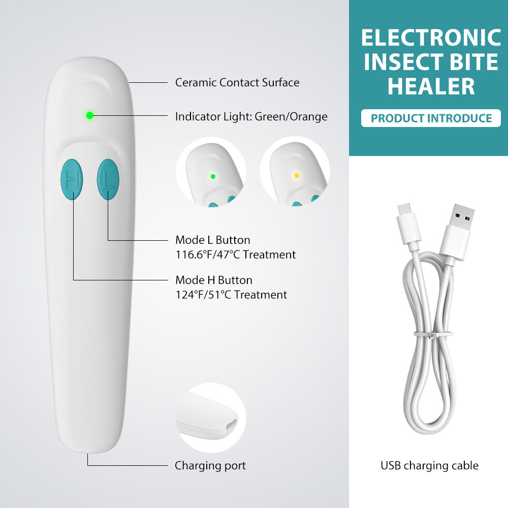 bug biteNew electric anti-itch device, a physical anti-itch tool to relieve the itch from mosquito bites