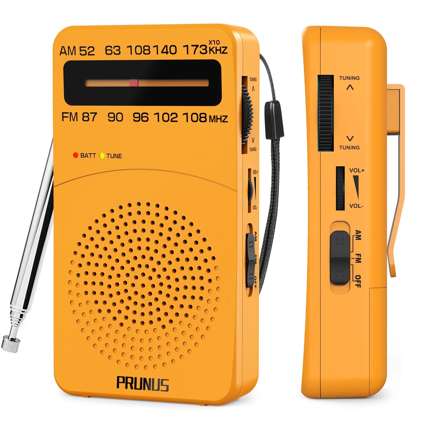 New J-166 Portable Pocket Radio AM/FM 2-Band Mini Portable Radio For Running Walking AA Battery Transistor Radio FM Receiver