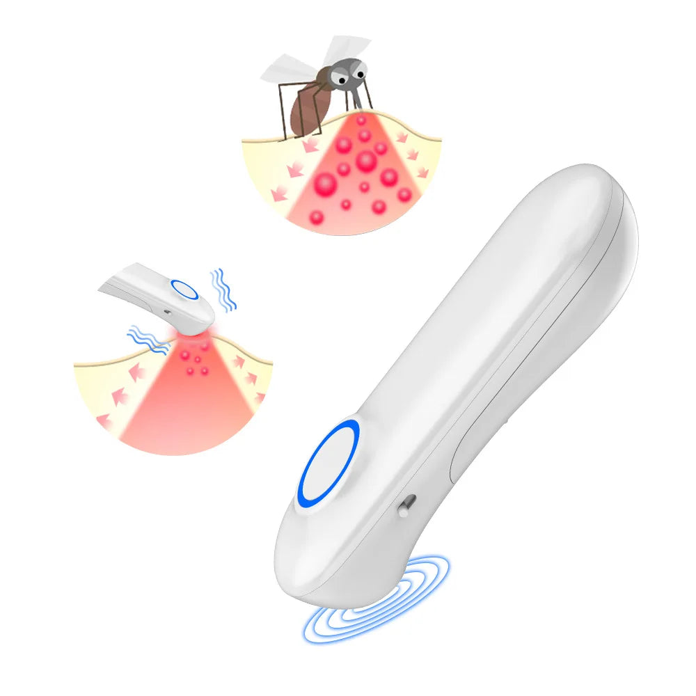 2-in-1 electric anti-itching instrument ceramic physical heating mosquitos quick itching device