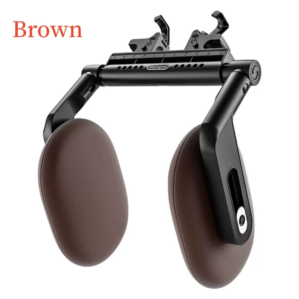 Car Seat Headrest Pillow Adjustable Head Support Pillow Car Interior U Shaped Pillow Travel Sleeping Cushion for Kids Adults