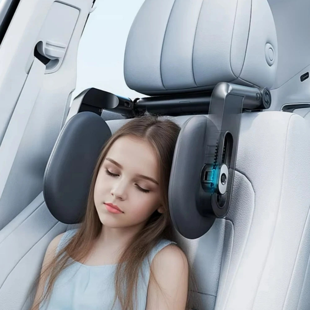 Car Seat Headrest Pillow Adjustable Head Support Pillow Car Interior U Shaped Pillow Travel Sleeping Cushion for Kids Adults