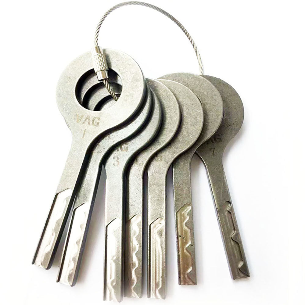 VAG HU66 Laser Track Jiggler Keys Set 7 Pieces