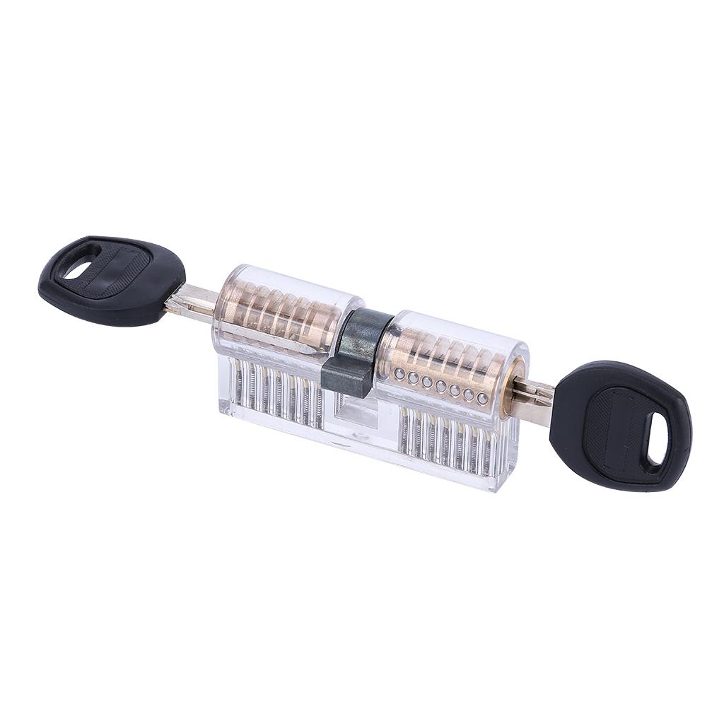 Clear 7 Pin Dimple Practice Cylinder Lock