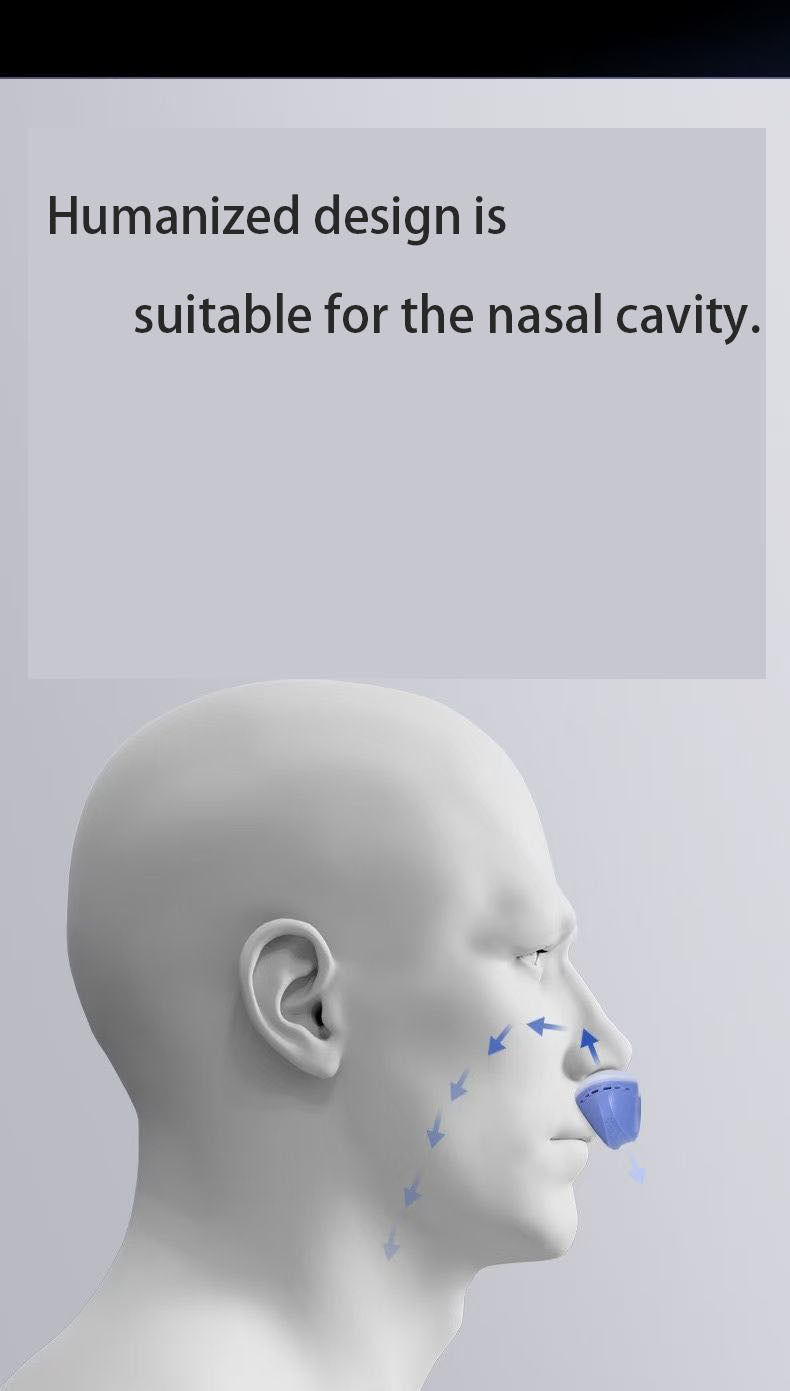 Anti Snoring Devices, Double Vortex Anti Snoring Device, Snoring Solution, Adjustable Wind Speed, Suitable for All Nose Shapes, Stop Snoring Suitable for Men and Women, Blue