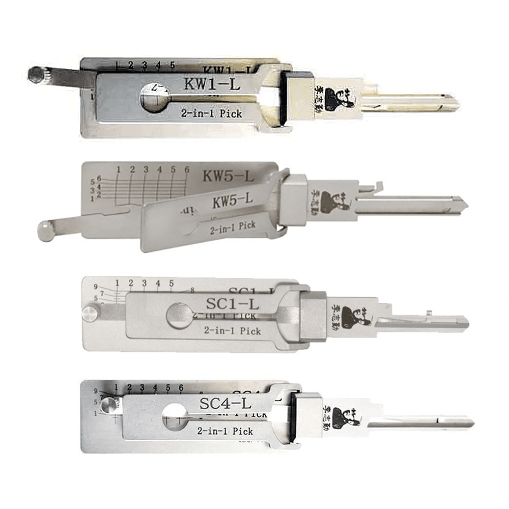 Original Lishi Residential Set for Kwikset & Schlage Conventional Locks – Bundle of 4