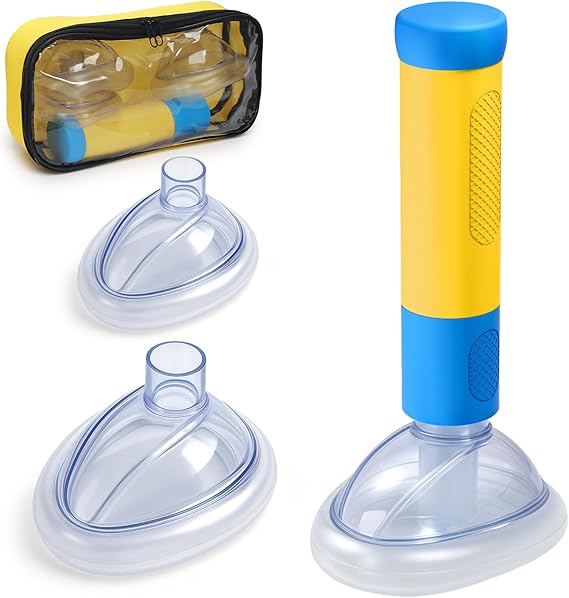2 Masks of Portable Assist Kit Choking Rescue Device Home Kit with Storage Bag